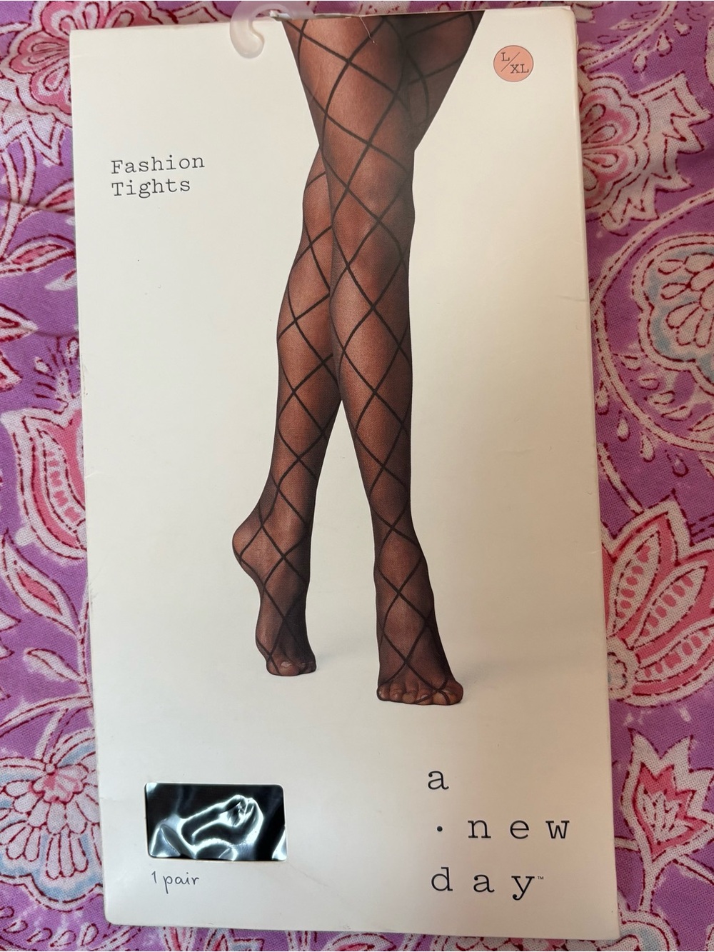 Bundle 7 pairs Black Tights size L/XL